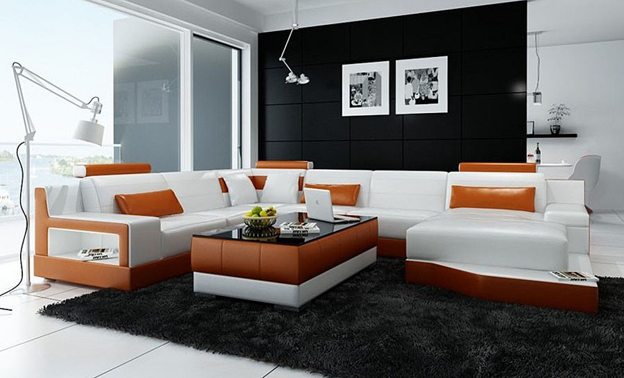 Charade Leather Sofa Lounge Set
